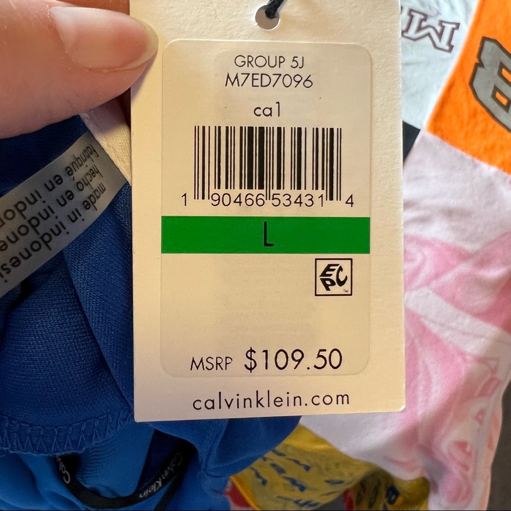 Calvin Klein Women blue sheath midi dress bell sleeve back zip Sz Large - Picture 15 of 15